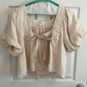 Anthropologie Sancia Linen Top